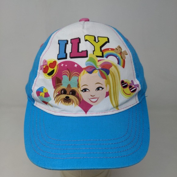 Nickelodeon Girl's JoJo Siwa Strapback Hat Multicolor OSFM Graphic 2020 Logo Dog - Picture 2 of 8